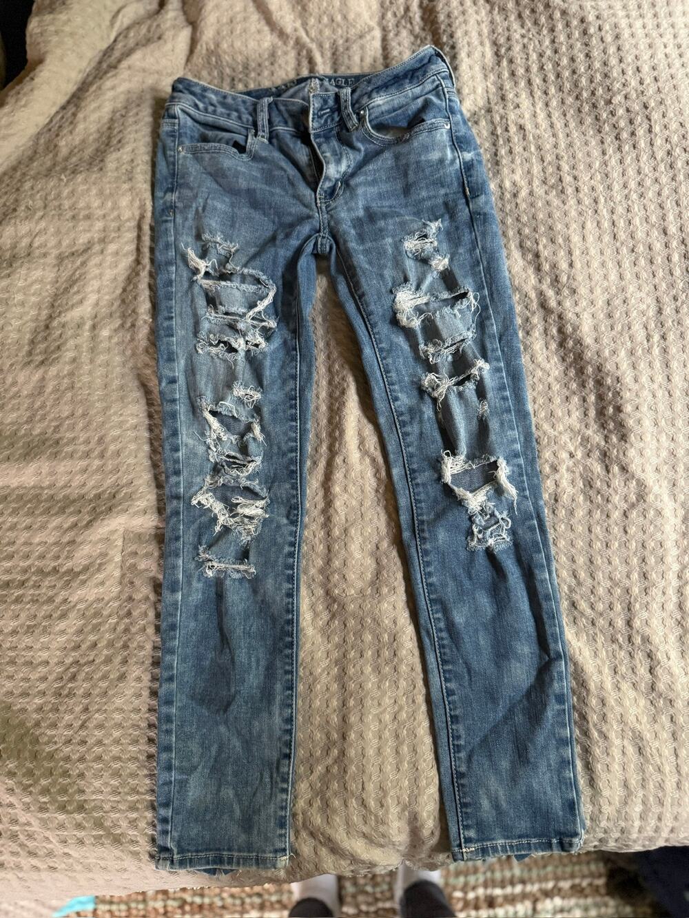 American Eagle Outfitters Super Stretch Jegging Ankle Denim Jeans
